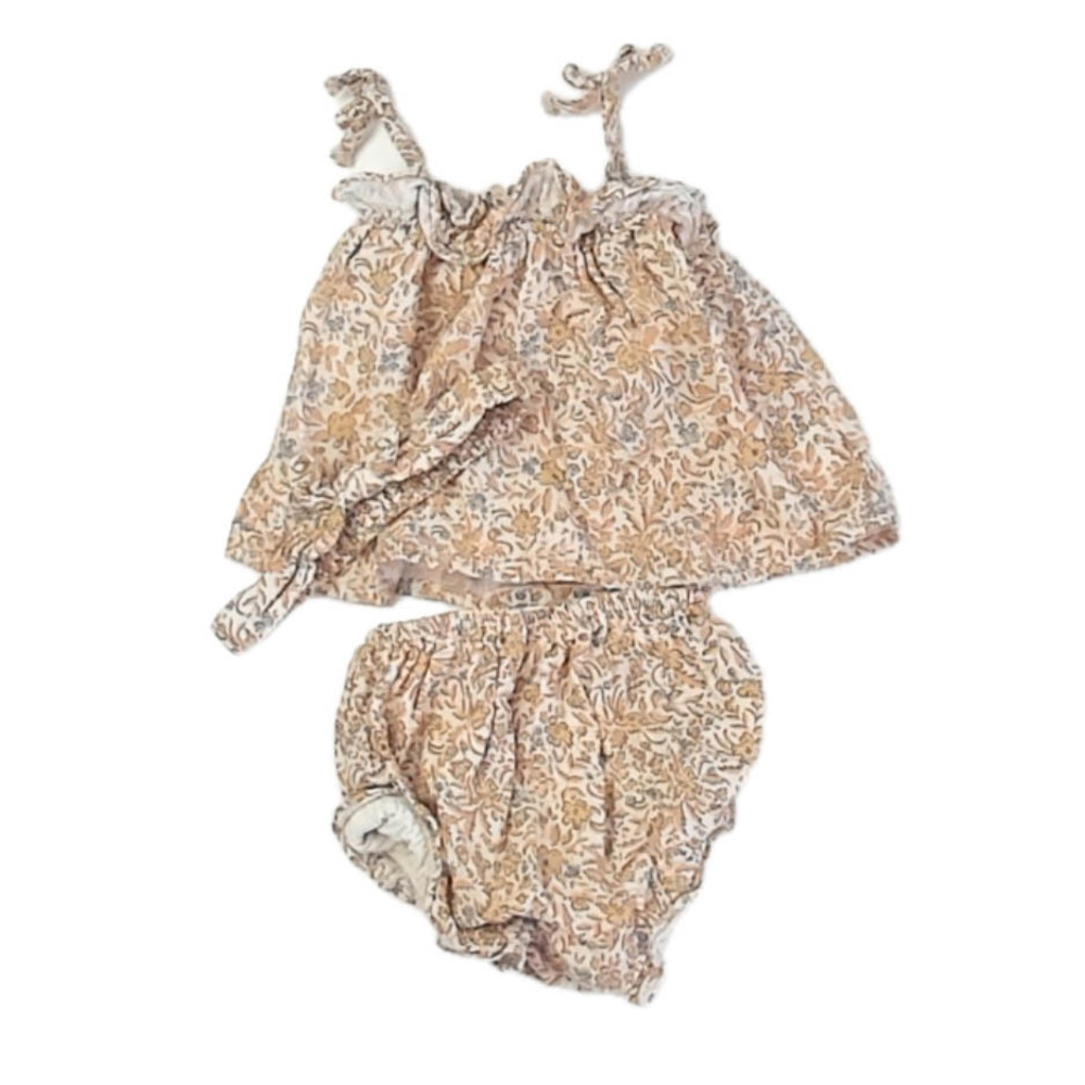 Rylee + Cru Boys Ivory Floral Apparel Sets size: 12-18 Months